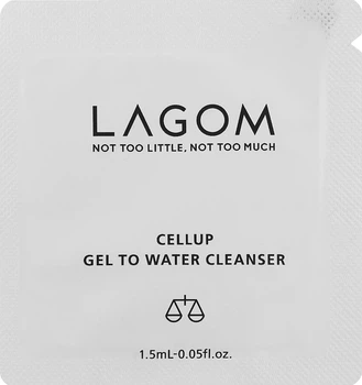 Гель для утреннего умывания - Lagom Cellup Gel To Water Cleanser (пробник) 1.5ml (1338489-647155142-2)