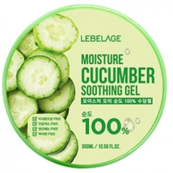 Зволожуючий гель з екстрактом огірка для обличчя та тіла - Lebelage Moisture Cucumber Soothing Gel 300ml.