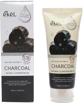 Пилинг-скатка для лица с древесным углём - Ekel Natural Clean Peeling Gel Charcoal 100ml (970526-1231771-2)