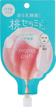 Освіжаюча пухирцева маска для обличчя - BCL Momo Puri Peach 20ml