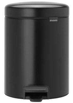 Відро для сміття Brabantia Pedal Bin 5 л Matt Black (112928)