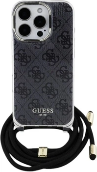 Панель Guess Crossbody Cord 4G Print для Apple iPhone 16 Pro Max Black (GUHCP16XHC4SEK)