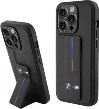 Etui BMW Grip Hot Stamp do Apple iPhone 15 Pro Black (BMHCP15L22GSLK)