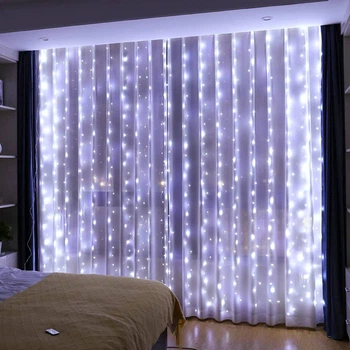Гирлянда светодиодная от сети Штора Y-20-55B-white 19657 3х2 м 360 LED холодный белый 5161873