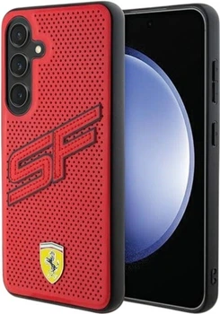 Панель Ferrari Big SF Perforated для Samsung Galaxy S24 Plus Red (FEHCS24MPINR)