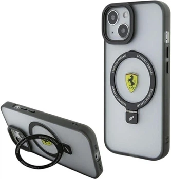 Панель Ferrari Ring Stand 2023 Collection MagSafe для Apple iPhone 15 Plus/14 Plus Transparent (FEHMP15MUSCAH)