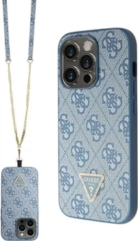 Панель Guess Crossbody 4G Metal Logo для Apple iPhone 14 Pro Max Blue (GUHCP14XP4TDSCPB)