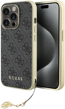 Панель Guess 4G Charms Collection для Apple iPhone 15 Pro Grey (GUHCP15LGF4GGR)