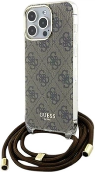 Etui Guess Crossbody Cord 4G Print do Apple iPhone 15 Pro Brown (GUHCP15LHC4SEW)