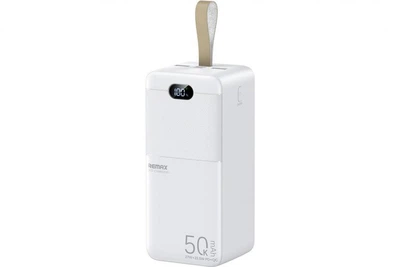 УМБ Remax RPP-117 50000 mAh Power Bank (White) 27W швидка зарядка і LED фонарик