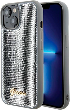 Etui Guess Sequin Script Metal do Apple iPhone 15/14/13 Silver (GUHCP15SPSFDGSS)