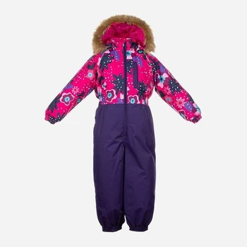 Детский зимний слитный комбинезон для девочки Huppa Willy 31900030-81963 92 см (4741468705729)