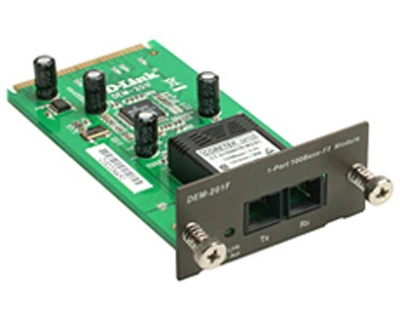 Оптичний модуль для комутаторів D-Link, 1 порт 100Base-FX, оптоволоконний кабель, сумісність DES-3018/3026