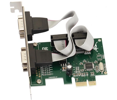 PCI-E контролер 2xRS232, чіп WCH CH382L, для підключення периферійних пристроїв