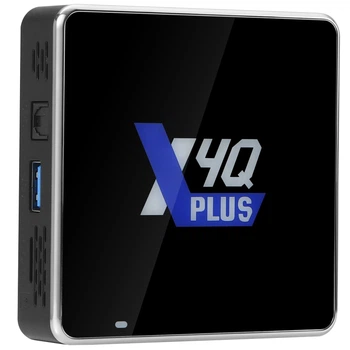 Смарт ТВ приставка медіаплеєр Android 11, 4K, 4/64 ГБ, Bluetooth 5.1, чорний