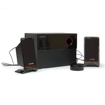 Компьютерная акустика Microlab M-200, система 2.1, мощность 40W, подключение через RCA и mini-jack 3.5 мм, черная (LKMTR_801024)