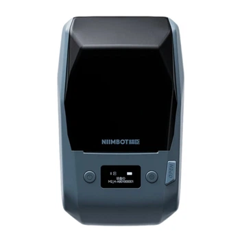Портативный термопринтер для наклеек и стикеров, Bluetooth, 48 мм, 300 dpi, Space Blue
