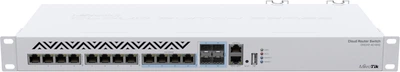 Коммутатор Mikrotik CRS312-4C+8XG-RM 8x10G 4x10G/SFP+ USB 1хFE Металл Белый (LKMTR_808453)