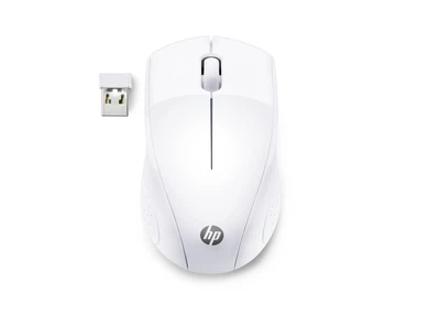 Беспроводная мышь HP 220, оптический датчик 1600 dpi, управление тремя кнопками, наноприемник, белый (LKMTR_808707)