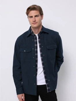 Сорочка бавовняна чоловіча Colin's CL1075294DNV L Dark navy (8684112932866)
