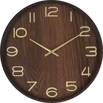Zegar ścienny Atmosphera Ivana 38 cm Brązowy (3560232850196)