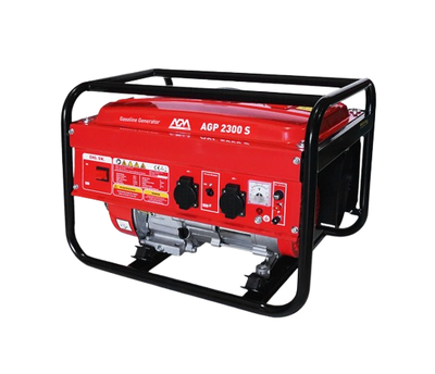 Генератор бензиновый 1-фазный Voltronic AGP 2300s 2.2kW 220V бак 15 л ручной пуск Красный