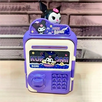 Детский сейф-копилка Mini Bank Kuromi электронная копилка с музыкой и подсветкой