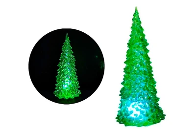 Сувенирная статуэтка "Елка" зеленая светодиодная 170мм 3G10 (82592)