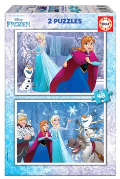 Puzzle Educa Kraina Lodu 2 sztuki po 48 elementów (EDU-16852)