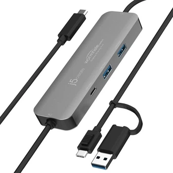 Adapter-przełącznik KM j5create hub 2x USB-A/1x USB-C (JCH462-N)