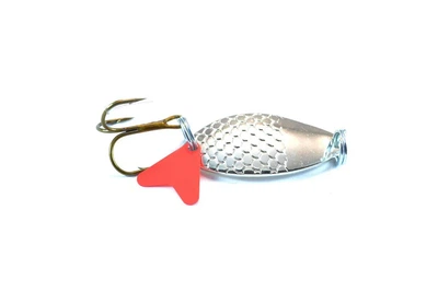 Блесна колеблющаяся Spinnex Perch 8г, цвет: серебро (4204030008)