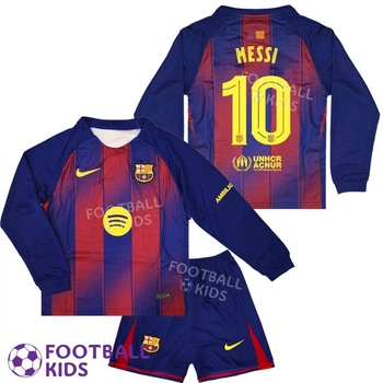 Футбольная форма для детей Barcelona MESSI 10 Барселона 2026 с длинным рукавом Home 155-165 см (set47121-135157-4)