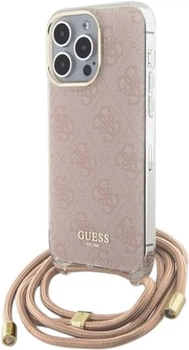 Панель Guess Crossbody Cord 4G Print для Apple iPhone 15 Pro Max Pink (3666339148379)