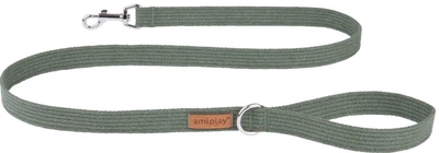 Smycz Ami Play Cotton 140 cm 30 mm Khaki (5907563222861)