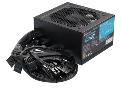 Блок живлення 650 Вт, Seasonic G12 GC, Black, 80+ Gold, Active PFC, 12 см, 2xMolex / 6xSATA / 2x6+2-pin / 2x4+4-pin / 20+4-pin, захист OPP/OVP/OCP/SCP/OTP/UVP (G12 GC-650)