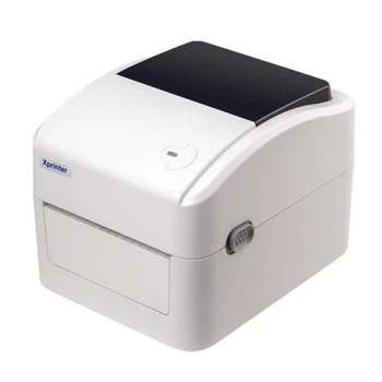 Термопринтер для печати на термобумаге этикеток логотипов штрихкодов QR кодов USB Bluetooth Xprinter XP-420B белый (kt-6157)