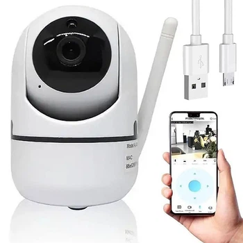 WiFi камера видеонаблюдения с ночным видением, EooLii, Белый
