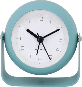 Budzik analogowy Karlsson Bunky 9 cm Niebieski (8714302755538)