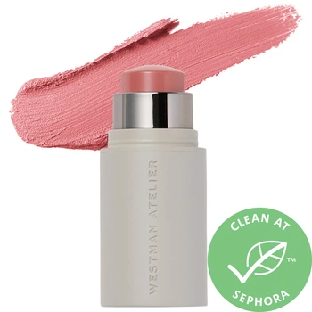 Губная помада Westman Atelier Mini Petite Baby Cheeks Lip + Cheek Cream Blush Stick Petal dusty nude rose Mini Natural (11938315)