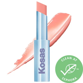 Губная помада Kosas Wet Stick Moisturizing Shiny Sheer Lipstick with Ceramides Skinny Dip cool baby pink Standart High Shine (11938196)