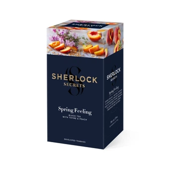 Чай Sherlock Secrets Спрінг Філінг Spring Feeling 39,6 г (22 саш * 1,8) бленд чаю чорний (4823118604337)