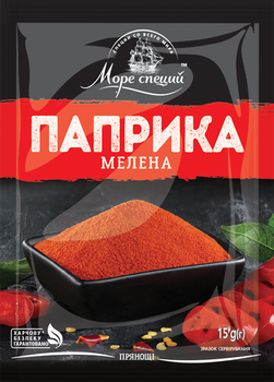 Паприка мелена Море Спецій 15 г (4820177390355)