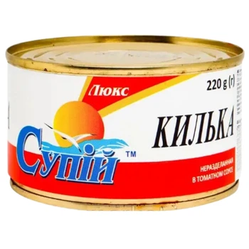 Кілька нерозібрана в томатоному соусі №5 Супій 220 г (4820145961136)