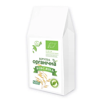 Крупа вівсяна органічна Козуб продукт 500 г (4820094532265)