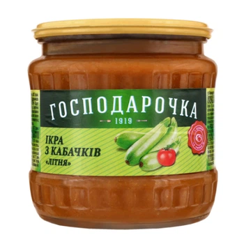 Ікра із кабачків «Літня» Господарочка, 445 г (4820024797511)