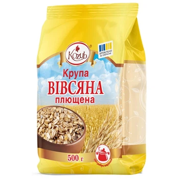 Крупа вівсяна плющена Козуб продукт 500 г (4820094539882)