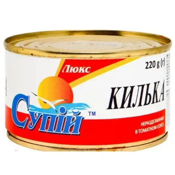 Кілька нерозібрана в томатоному соусі Супій 240 г (4820145961167)