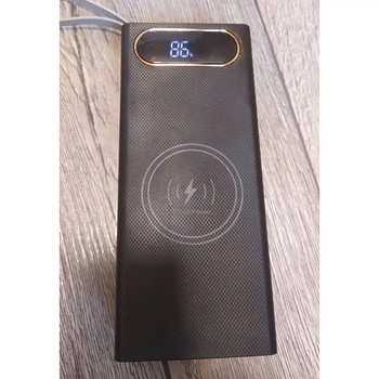 Корпус для повербанка на 16 элементов 18650 коробка собери сам power bank с фонариком и быстрой зарядкой QC 3.0 fast с беспроводной зарядкой (OL-7771)