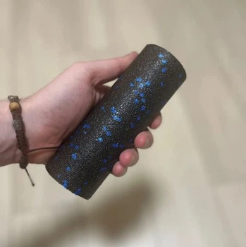 Ролер Power Play PP-4346 Foam Roller Mini масажний 15x5.3см гладкий чорно-зелений чорний/синій