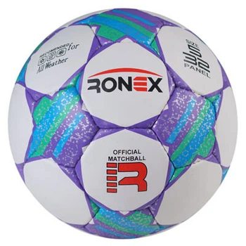 Мяч футбольный №5 Grippy Ronex AD/F2 RXG-F2CR бело-сиреневый